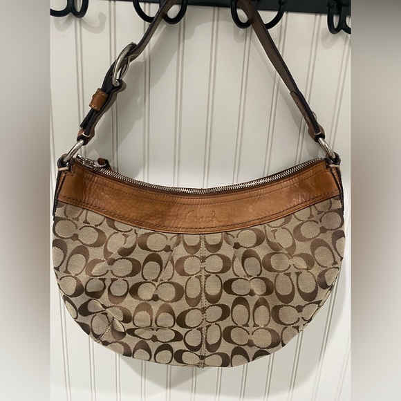 Coach Handbags - Coach Soho Khaki Pleated Shoulder Bag Hobo
